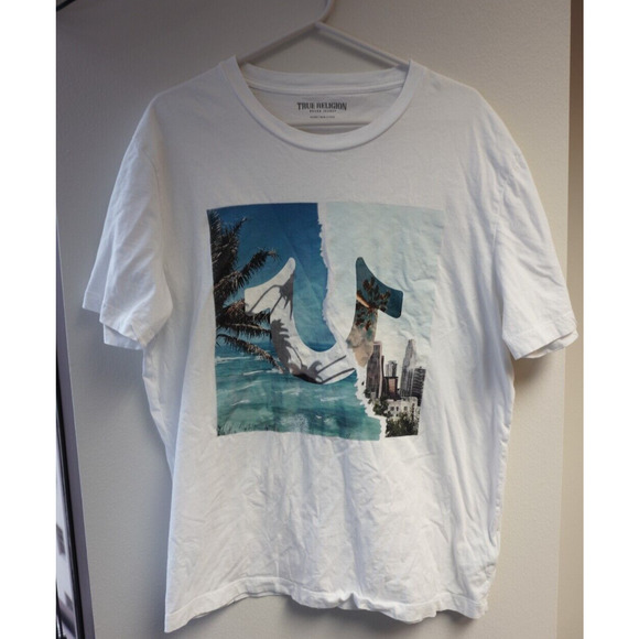 True religion shirts BOYS XL Youth Extra large bundle 4 tees black white blue - Picture 8 of 10